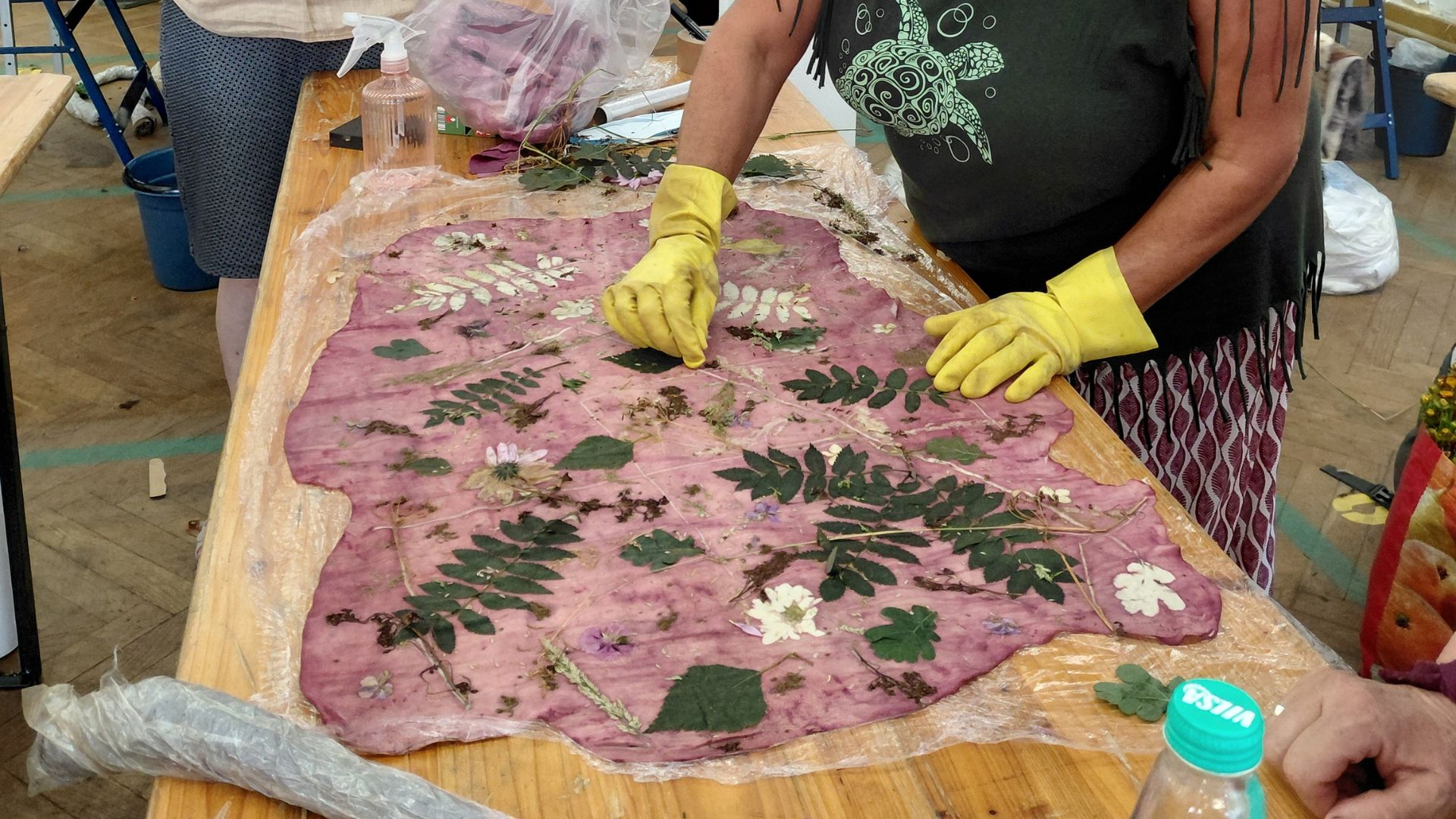 Filzkolleg 2026 Rückblick Kurs Eco Print